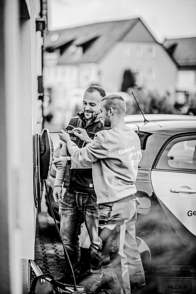 E-Mobilität Ladestation Installation